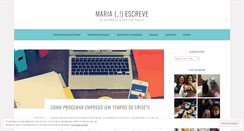 Desktop Screenshot of mariaescreve.com