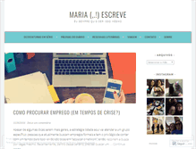 Tablet Screenshot of mariaescreve.com